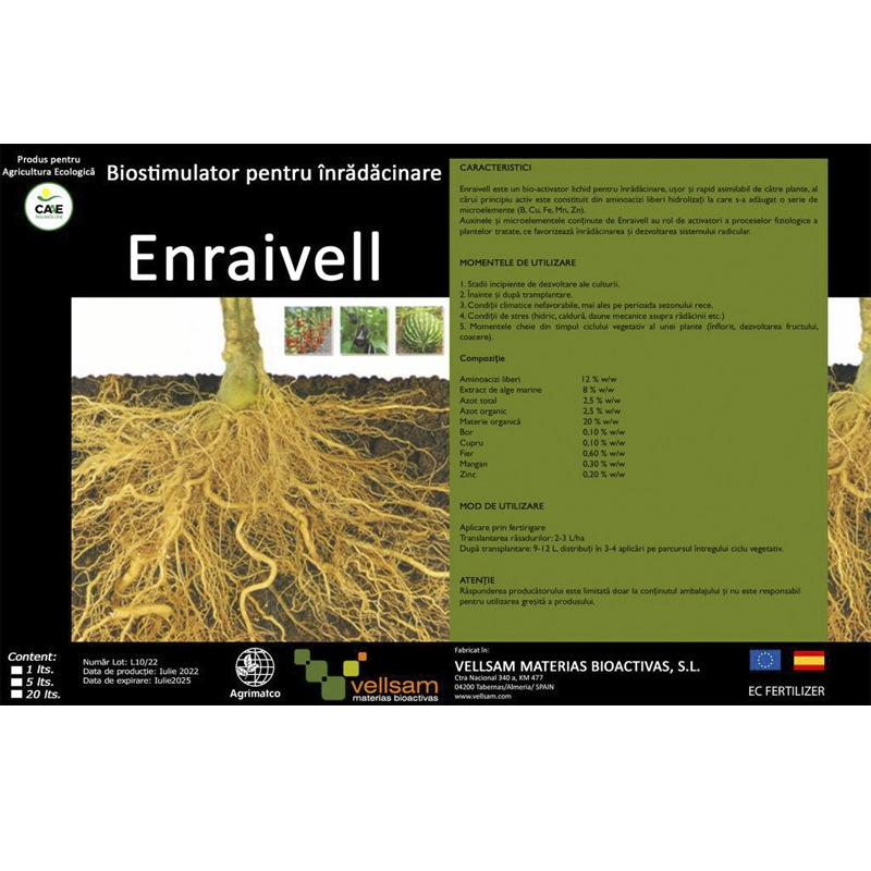 Biostimulator de inradacinare Enraivel, 1 Litru