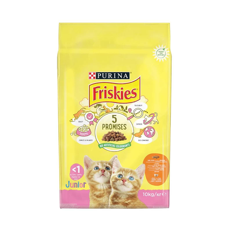 Hrana uscata pisici Friskies Junior, pui, 10kg