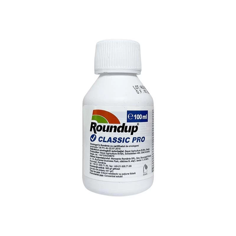 Erbicid Total ROUNDUP CLASSIC PRO, 100 ml