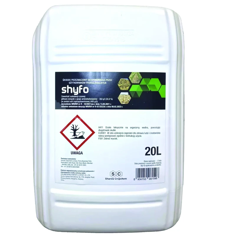 Erbicid total SHYFO - 20 Litri, Sharda, Glifosat 360