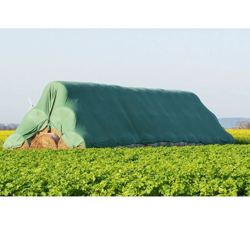 Prelata baloti cu inel, 4m x 6m, Verde
